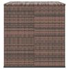 vidaXL Bo&icirc;te &agrave; coussins de jardin R&eacute;sine tress&eacute;e 145x100x103 cm Marron