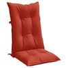 vidaXL Coussins de chaise &agrave; dossier haut lot de 2 rouge m&eacute;lang&eacute; tissu