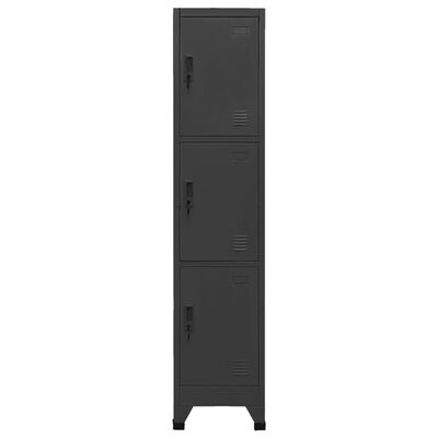 vidaXL Armoire à casiers Anthracite 38x45x180 cm Acier