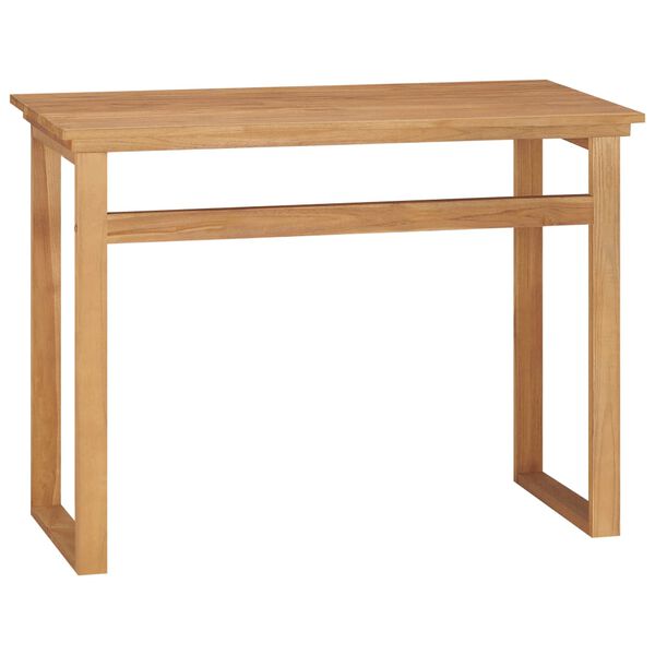 vidaXL Bureau 100x45x75 cm Bois de teck massif