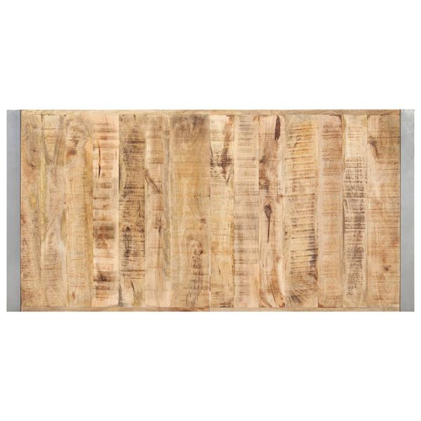 vidaXL Table &agrave; manger 140x70x75 cm bois de manguier massif brut