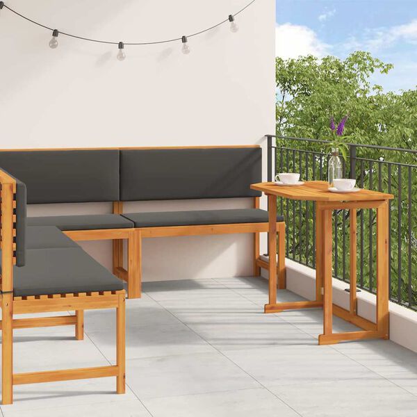 vidaXL Ensemble de banc de jardin 4 pcs Marron Bois d'Acacia Massif