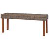 vidaXL Banc 110 cm Rotin naturel kubu et bois d'acajou massif