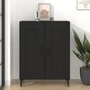 vidaXL Buffet Noir 69,5x34x90 cm Bois d'ing&eacute;nierie