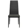 vidaXL Chaises &agrave; manger lot de 4 gris fonc&eacute; tissu
