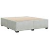 vidaXL Cadre de lit sans matelas gris clair velours