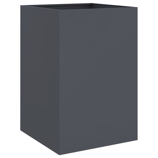 vidaXL Jardini&egrave;re anthracite 52x48x75 cm acier