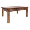 vidaXL Table basse bois d'acajou massif 96x73x45 cm