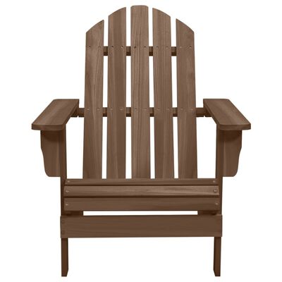 vidaXL Chaise de jardin Bois Marron