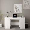 vidaXL Bureau blanc 140x50x75 cm bois massif de pin