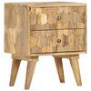 vidaXL Table de chevet 40x30x50 cm Bois de manguier massif