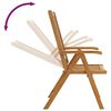 vidaXL Chaises pliables de jardin lot de 3 Bois d'acacia solide