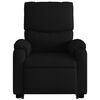 vidaXL Fauteuil inclinable de massage noir tissu