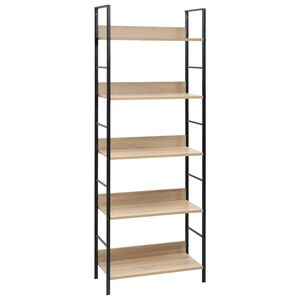 vidaXL Bibliothèque à 5 niveaux chêne 60x27,6x158,5 cm bois ingénierie