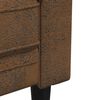 vidaXL Ensemble de canapés 3 pcs marron tissu