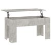 vidaXL Table basse gris b&eacute;ton 101x49x52 cm bois d'ing&eacute;nierie