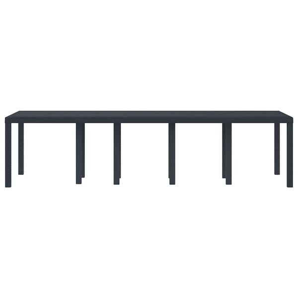 vidaXL Table de jardin pour repas Anthracite 300 x 100 x 73 cm