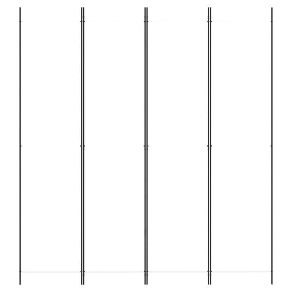 vidaXL Cloison de s&eacute;paration 4 panneaux Blanc 200x220 cm Tissu