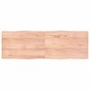 vidaXL Dessus de table bois massif trait&eacute; bordure assortie