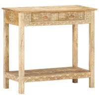 vidaXL Table console 80x35x74 cm Bois de manguier massif