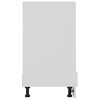 vidaXL Meuble de four "Riga" blanc 60&nbsp;x&nbsp;46&nbsp;x&nbsp;81,5&nbsp;cm en bois d'ing&eacute;nierie