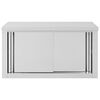 vidaXL Armoire de cuisine avec portes coulissantes 90x40x50 cm Inox