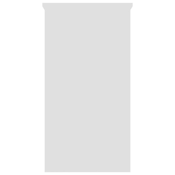 vidaXL Bureau Blanc 80x40x75 cm Bois d'ing&eacute;nierie