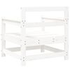 vidaXL Chaises de jardin lot de 2 blanc bois massif de pin