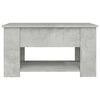 vidaXL Table basse gris béton 79x49x41 cm bois d'ingénierie