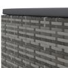 vidaXL Salon de jardin 6 pcs avec coussins Gris R&eacute;sine tress&eacute;e