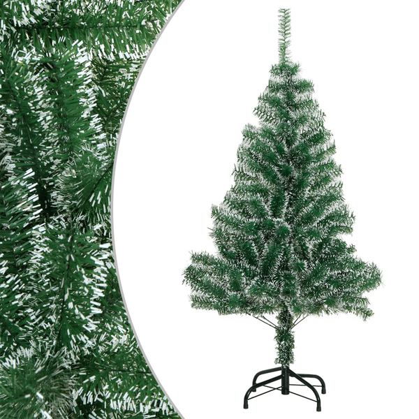vidaXL Sapin de No&euml;l artificiel avec neige floqu&eacute;e vert 120 cm