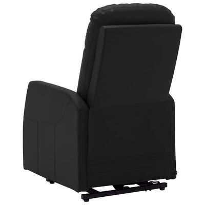 vidaXL Fauteuil Noir Similicuir