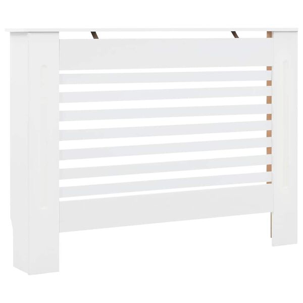 vidaXL Cache-radiateur Blanc 112x19x81,5 cm MDF