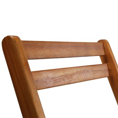 vidaXL Chaises de bistro d'extérieur lot de 2 Bois d'acacia solide