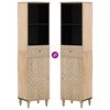 vidaXL Armoire de salle de bain 38x33x160 cm bois massif de manguier
