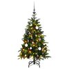 vidaXL Sapin de No&euml;l artificiel articul&eacute; 150 LED et boules 150 cm