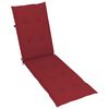 vidaXL Chaise longue d'ext&eacute;rieur repose-pied et coussin Acacia solide