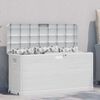 vidaXL Boîte de rangement de jardin 280 L Gris clair
