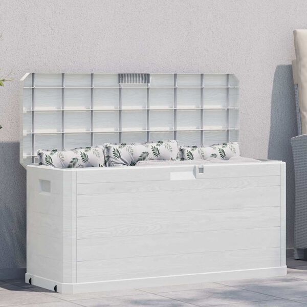 vidaXL Boîte de rangement de jardin 280 L Gris clair