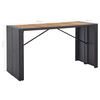 vidaXL Ensemble de bar d'ext&eacute;rieur 9 pcs R&eacute;sine tress&eacute;e et acacia Noir