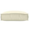 vidaXL Coussin Cr&egrave;me 50 x 50 x 12 cm Tissu Oxford