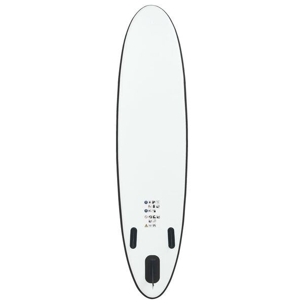 vidaXL Ensemble de planches SUP gonflables Noir et blanc