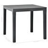 vidaXL Table de jardin Anthracite 78x78x72 cm Plastique