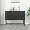 vidaXL Buffet Noir 105x35x75 cm Acier