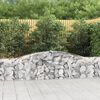 vidaXL Paniers &agrave; gabions arqu&eacute;s 6 pcs 400x30x60/80 cm Fer galvanis&eacute;