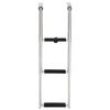 vidaXL &Eacute;chelle d'embarquement pliable 3 marches Acier inoxydable