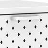 vidaXL Table console Blanc 72x35x75 cm Acier