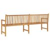 vidaXL Banc de jardin 228 cm bois de teck solide