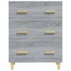 vidaXL Buffet Sonoma gris 70x34x90 cm Bois d'ing&eacute;nierie
