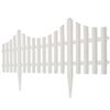 vidaXL Bordure de pelouse Blanc 17 pcs / 10 m